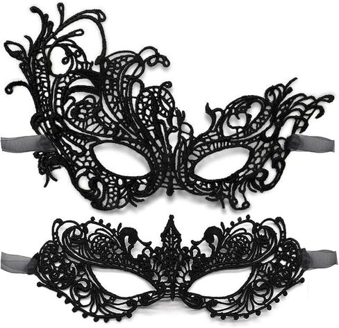 Lace Masquerade Mask for Women Venetian Halloween Carnival Party Mask in Saudi Arabia