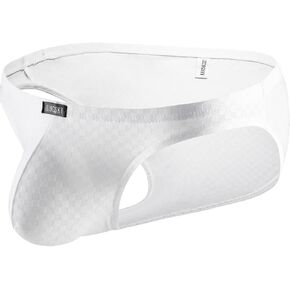IKINGSKY Men's Stretch Big Pouch Briefs Sexy Bulge Underwear Low Rise Soft Under Panties for Men