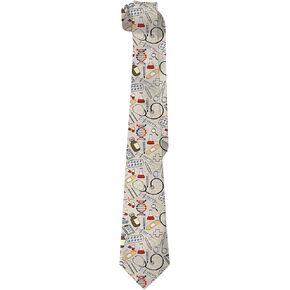 Men's Neckties Novelty Skinny Ties for Men Gifts for Office Holiday Party, One Size Neck Tie