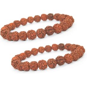 IS4A Genuine Himalayan Five Face Rudraksha Seeds Tibetan Wrist Bracelet Meditation Beads Prayer Charm Bracelets