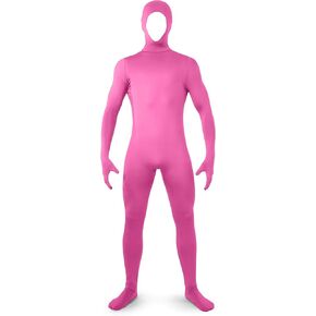 Spooktacular Creations Mens Halloween Costume Open Face Bodysuit Jumpsuit, Zentai Costume Bodysuit for Halloween Party
