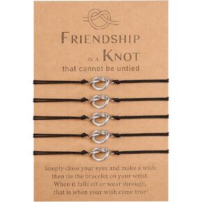 YELUWA Sister Best Friend Friendship Pinky Promise I Love You Charm سوار هدية لصديقتك رفيقة روحها فتاة مراهقة وزوجة وزوج وابن وحفيد وأب وعيد ميلاد صبي فتاة مع بطاقة أمنيات عيد ميلاد