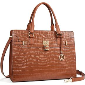 BOSTANTEN Briefcase for Women 15.6 inch Leather Laptop Bag Vintage Slim Lawyer Business Bag Stylish Work Purse