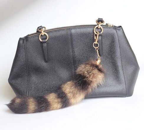 Chunxiao العشاء ضخمة ورقيقة مشمس الثعلب الذيل الفراء تأثيري لعبة ملحقات الحقائب اليدوية مفتاح سلسلة حلقة هوك شرابات in Kuwait