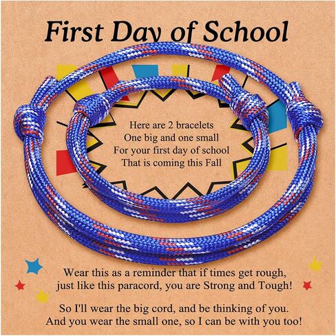 PINKDODO First Day of School Bracelet Back to School Gifts Mommy and Me Bracelets Mother Son Bracelet in Kuwait