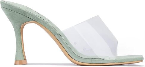 Cape Robbin Veja Clear Sexy High Heels for Women, Transparent Open Toe Shoes Heels for Women in Saudi Arabia