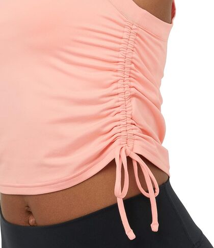 Champion Women's Tank Top, Soft Touch, Moisture-wicking, Ruched Tank Top With Drawstrings in Kuwait