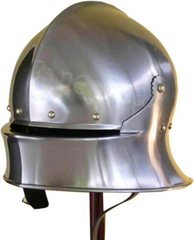 Fine Peak Medieval Knight Wearable German Sallet helmet Replica Sugar loaf 18GA SCA LARP helmet viking helmet knight helmet spartan helmet medieval armor cosplay helmet in Saudi Arabia
