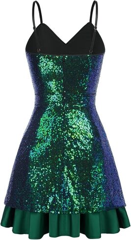 فساتين Zexxxy النسائية الترتر سباركلي بريق حفلة مثير فستان قصير كوكتيل مساء ليلة in Kuwait