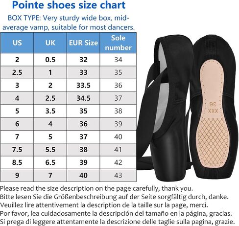 IJONDA Adult Ballet Pointe Shoes for Girls Women with Toe Pads and Mesh Bag in Kuwait