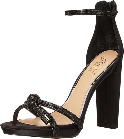 Jewel Badgley Mischka Lexie Knotted Platform Block Heel in Kuwait