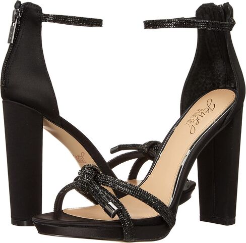 Jewel Badgley Mischka Lexie Knotted Platform Block Heel in Kuwait