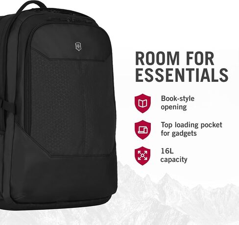 حقيبة ظهر للكمبيوتر المحمول من Victorinox Swiss Army Altmont Professional Essential باللون الأسود in Kuwait