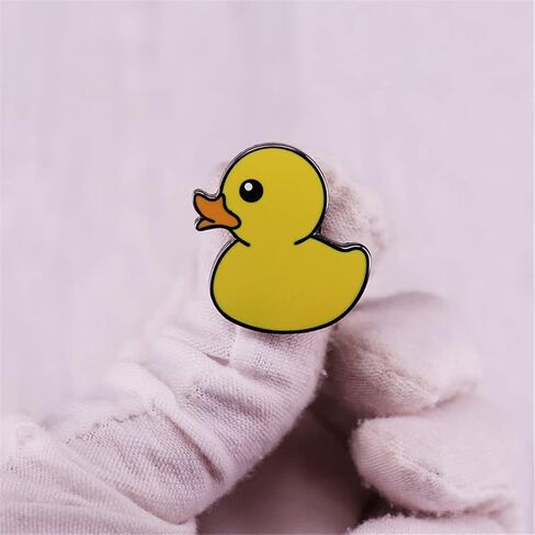 Yellow Duck Brooch Cute Duck Art Badge Cartoon Animals Duck Enamel Brooch Badge for Clothes Accessories Jewelry Backpacks Decor in Kuwait