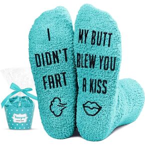 HAPPYPOP Funny Socks Weird Fart Socks Sarcastic Silly Gag Socks, Silly Gifts Weird Gifts Fart Gifts Gag Joke Gifts