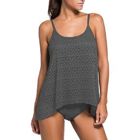 DANIFY Women's Layered Lace Mesh Swimsuit Plus Size Swimwear Tankini Bathing Suit Tummy Control Swim Dress Cover up Swimdress