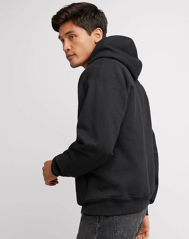 Hanes Ultimate, Heavyweight Fleece Hoodie, Cotton Sweatshirt for Men, Dark Chocolate in Saudi Arabia