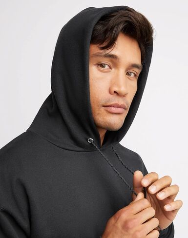Hanes Ultimate, Heavyweight Fleece Hoodie, Cotton Sweatshirt for Men, Dark Chocolate in Saudi Arabia