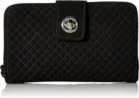 Vera Bradley Women's Microfiber Turnlock Wallet with RFID Protection in Kuwait