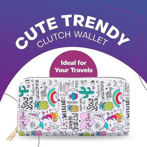 Rave Envy Cute Trendy Wallets for Women - Fashionable Small Womens Wallets in Saudi Arabia