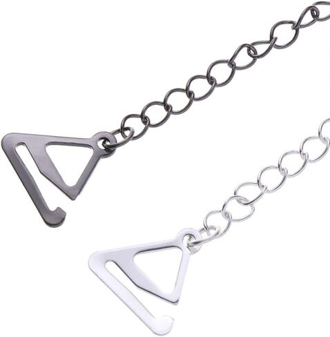 HomeSoGoodHomeSoGood 2 Pairs Rhinestone Bra Strap, Adjustable Non-Skid Shoulder Lingerie Strap Bra Belt for Women Bra Tops Silver,Black in Saudi Arabia