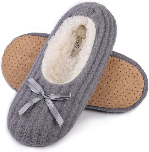 EverFoams Women's Cozy Chenille Memory Foam Bedroom House Slippers in Kuwait