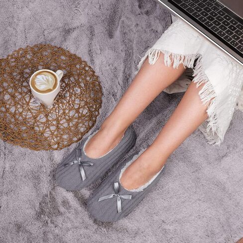 EverFoams Women's Cozy Chenille Memory Foam Bedroom House Slippers in Kuwait