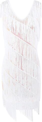 PrettyGuide Women's Flapper Dress Sequined Fringe 1920s Gatsby Party Cocktail Dresses in Kuwait