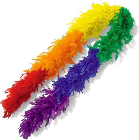 Amscan Feather Boa Party Boa-72, Gold, 1 Pc, 72" in Kuwait