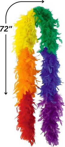 Amscan Feather Boa Party Boa-72, Gold, 1 Pc, 72" in Kuwait