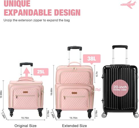 شنطة سفر سوفت سايد قابلة للتوسيع مع 4 عجلات دوارة خفيفة الوزن للرجال والنساء من ليكينشي in Kuwait