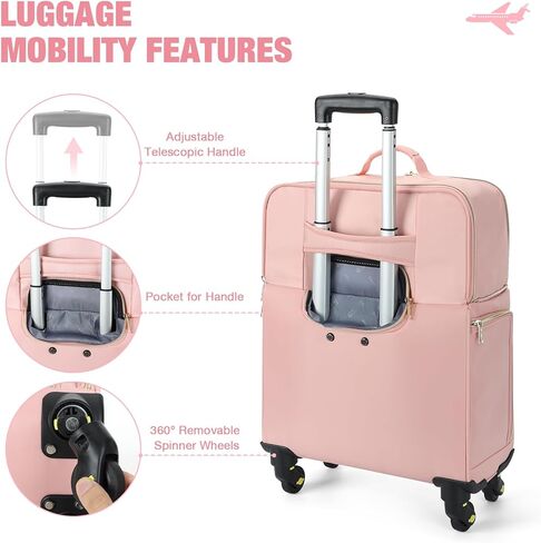 شنطة سفر سوفت سايد قابلة للتوسيع مع 4 عجلات دوارة خفيفة الوزن للرجال والنساء من ليكينشي in Kuwait