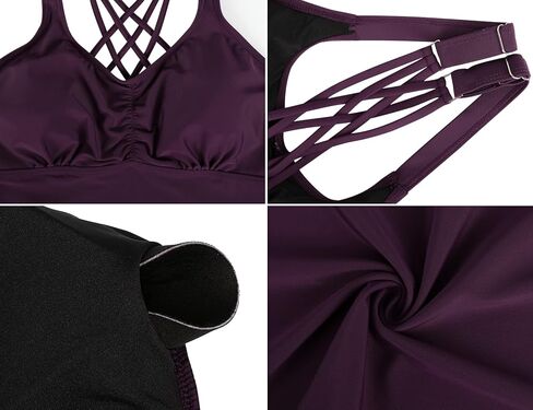 مايوه سباحة تانكيني للنساء من Mycoco مكون من قطعتين مع شورت قصير لباس سباحة رياضي in Kuwait