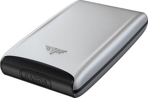 حامل بطاقات الائتمان Tru Virtu®، حافظة ألومنيوم خفيفة للغاية، حافظة بطاقات I، سهم فضي، حامل بطاقات I، حماية RFID-NFC، مصنوع من الألومنيوم، تخزين بطاقات I، محفظة نحيفة، حامل بطاقات I in Kuwait