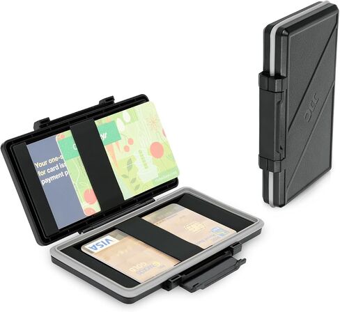 JJC RFID Blocking Credit Card Case,Hard Shell Business Card ID Wallet Case Holder - Holds up 6 Cards,Card Cases & Money Organizers,Slim Wallet for Men Women (Mesh Bag Lining) in Saudi Arabia
