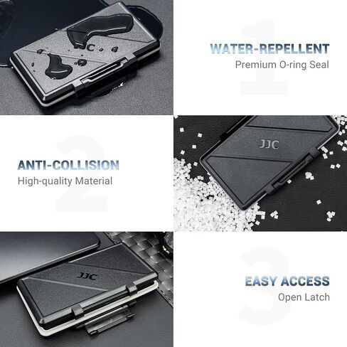 JJC RFID Blocking Credit Card Case,Hard Shell Business Card ID Wallet Case Holder - Holds up 6 Cards,Card Cases & Money Organizers,Slim Wallet for Men Women (Mesh Bag Lining) in Saudi Arabia