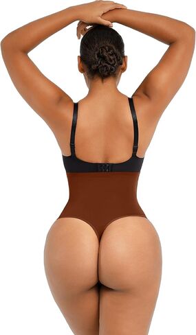 SHAPELLX Tummy Control Shapewear Side Zipper Faja Body Shaper for Women Compression Shapewear Thong Girdle Waist Shaper in Kuwait