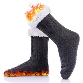 DoSmart Womens Slipper Fuzzy Socks Fleece Lined Cozy Winter Warm Socks Soft Fluffy Non Slip Indoor Christmas Grips Socks