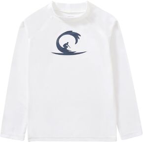 Boys Toddler Boys Long Sleeve Sun Protection Rash Guard Swim Shirt in Kuwait