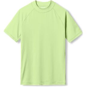 قميص سباحة TSLA UPF 50+ للشباب بأكمام قصيرة للحماية من الطفح الجلدي، قميص سباحة لركوب الأمواج من الأشعة فوق البنفسجية/عامل حماية من الشمس (SPF)، قميص سباحة مائي مائي in Kuwait