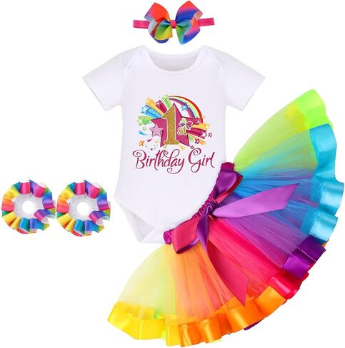 IBTOM CASTLE Watermelon Cake Smash 1st 2nd Birthday Outfits for Baby Girls Princess Romper Tutus Stocks Photo Shoot Clothes in Saudi Arabia