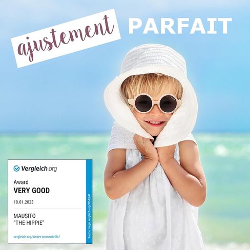 Mausito Kids sunglasses 6-24 months boy & girl I FLEXIBLE toddler sunglasses with strap 100% UV PROTECTION European-designed in Kuwait