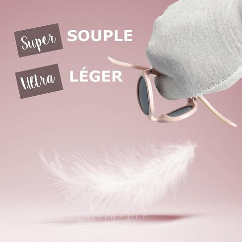 Mausito Kids sunglasses 6-24 months boy & girl I FLEXIBLE toddler sunglasses with strap 100% UV PROTECTION European-designed in Kuwait