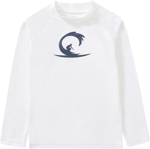 Boys Toddler Boys Long Sleeve Sun Protection Rash Guard Swim Shirt in Kuwait