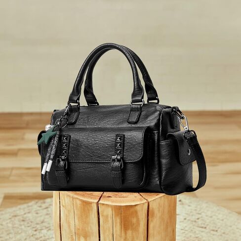 نيكول ودوريس حقائب كروس للنساء حقيبة كتف كلاسيكية جيوب متعددة حقائب يد بولي Leather حقيبة جلدية صغيرة in Kuwait