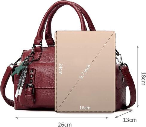 نيكول ودوريس حقائب كروس للنساء حقيبة كتف كلاسيكية جيوب متعددة حقائب يد بولي Leather حقيبة جلدية صغيرة in Kuwait