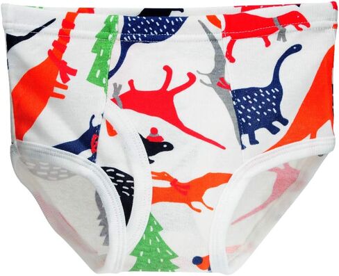 Closecret Kids Series Baby Soft Cotton Underwear Dinosaur Truck Shark Little Boys' Assorted Boxer & Briefs (Pack of 6) in Kuwait