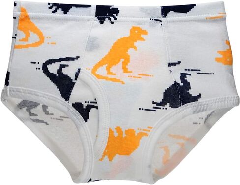 Closecret Kids Series Baby Soft Cotton Underwear Dinosaur Truck Shark Little Boys' Assorted Boxer & Briefs (Pack of 6) in Kuwait