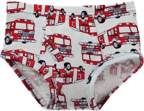Closecret Kids Series Baby Soft Cotton Underwear Dinosaur Truck Shark Little Boys' Assorted Boxer & Briefs (Pack of 6) in Kuwait