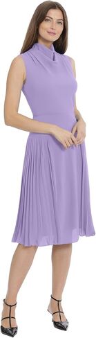 Maggy London Women's Sleeveless Cowl Neck Dress with Fluted Skirt Office Workwear in Kuwait